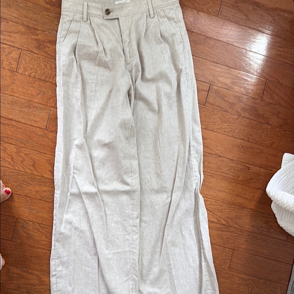 Banana Republic wide leg linen pants